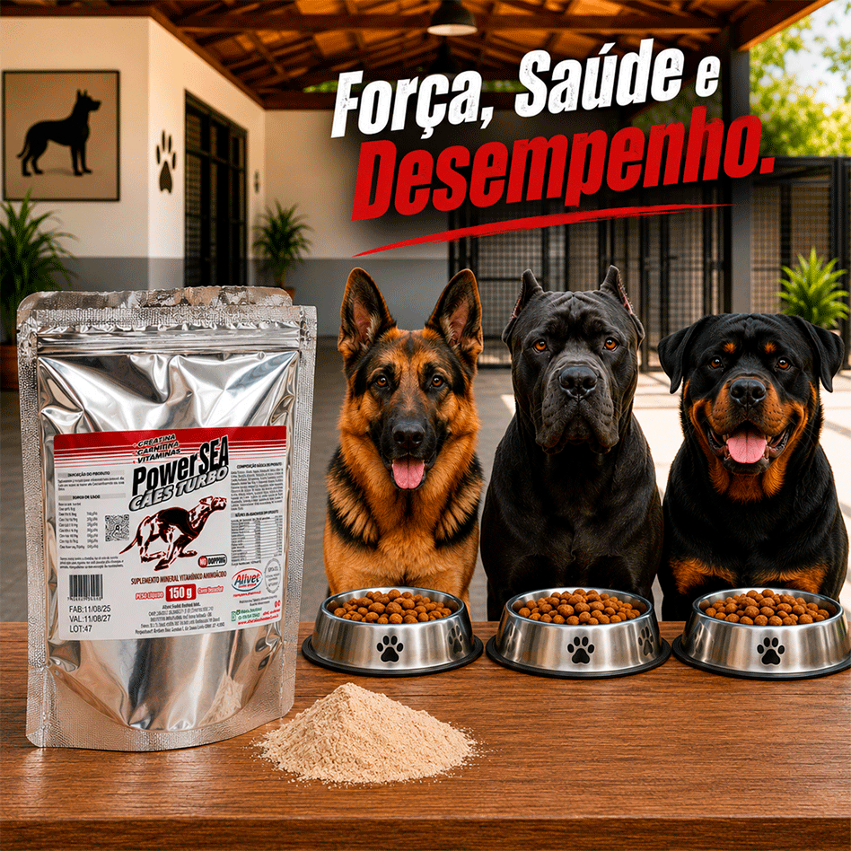 Suplemento Alivet PowerSEA para Cães - 150 g