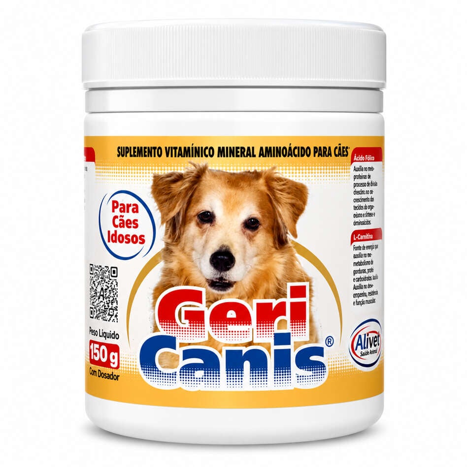 Geri Canis Alivet Frasco em Pó para Cães Idosos - 150 g