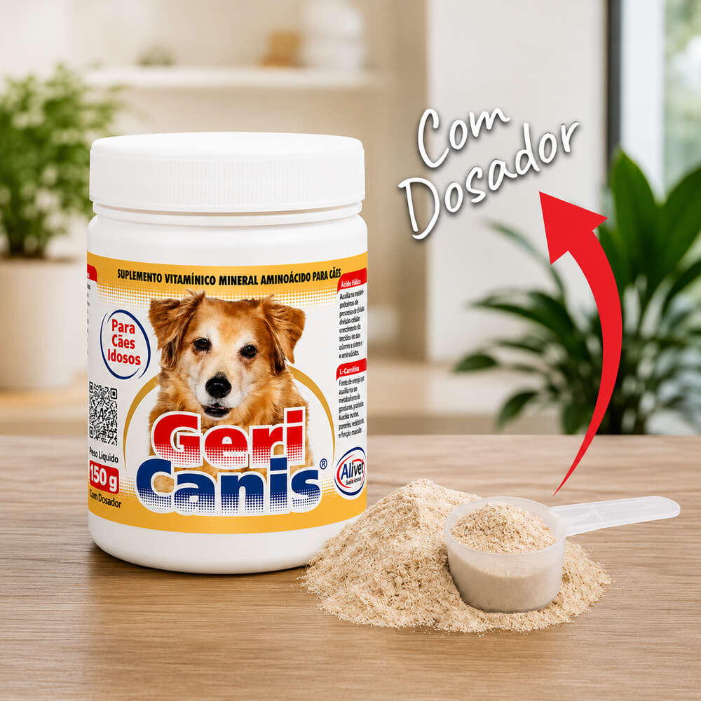 Geri Canis Alivet Frasco em Pó para Cães Idosos - 150 g