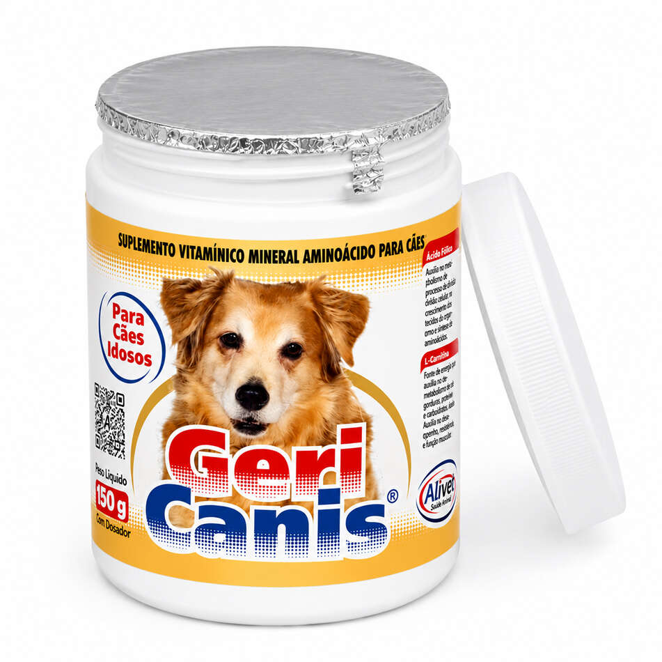 Geri Canis Alivet Frasco em Pó para Cães Idosos - 150 g