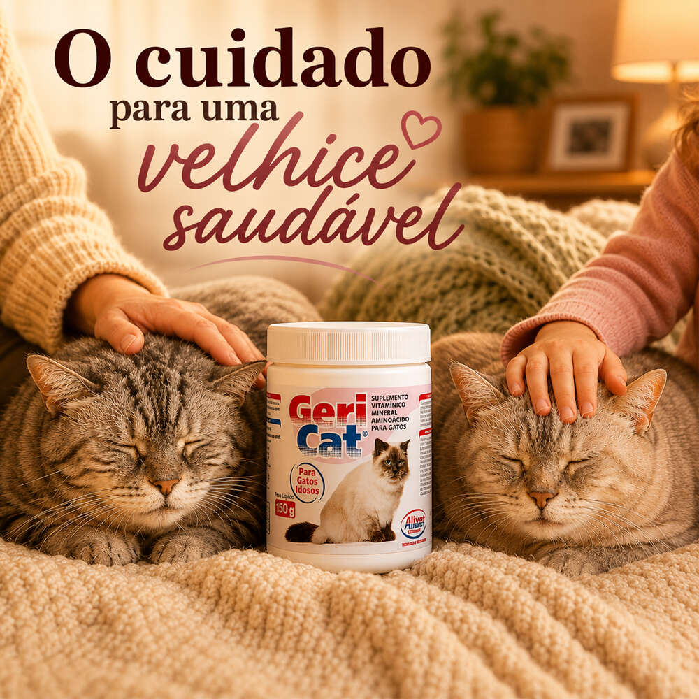 Suplemento Alivet Geri Cat em Pó - 150 g
