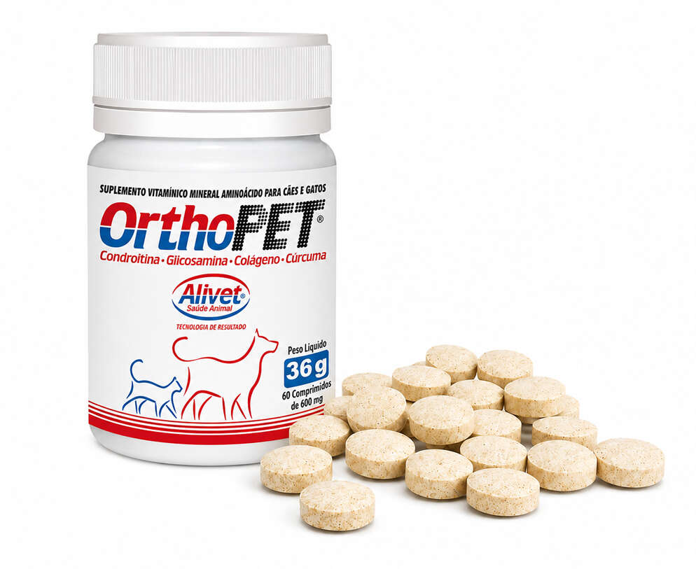 Suplemento Alivet Ortho Pet 60 Comprimidos - 600 mg