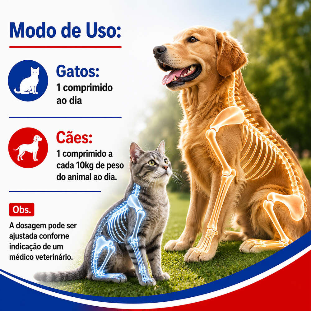 Suplemento Alivet Ortho Pet 60 Comprimidos - 600 mg