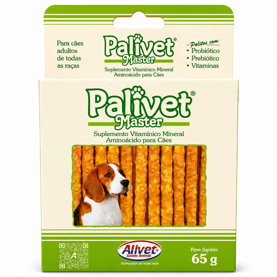 Suplemento Alivet Osso Palivet Master para Cães Adultos - 65 g