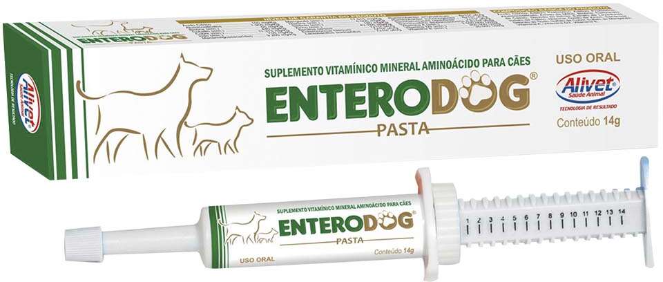 Suplemento Alivet Enterodog Pasta em Seringa - 14 g