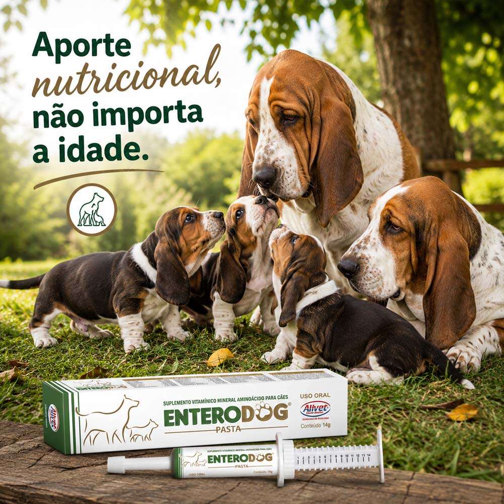 Suplemento Alivet Enterodog Pasta em Seringa - 14 g