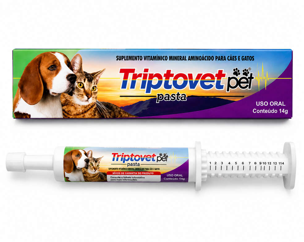 Suplemento Vitamínico Alivet Triptovet Pet Pasta - 14 g