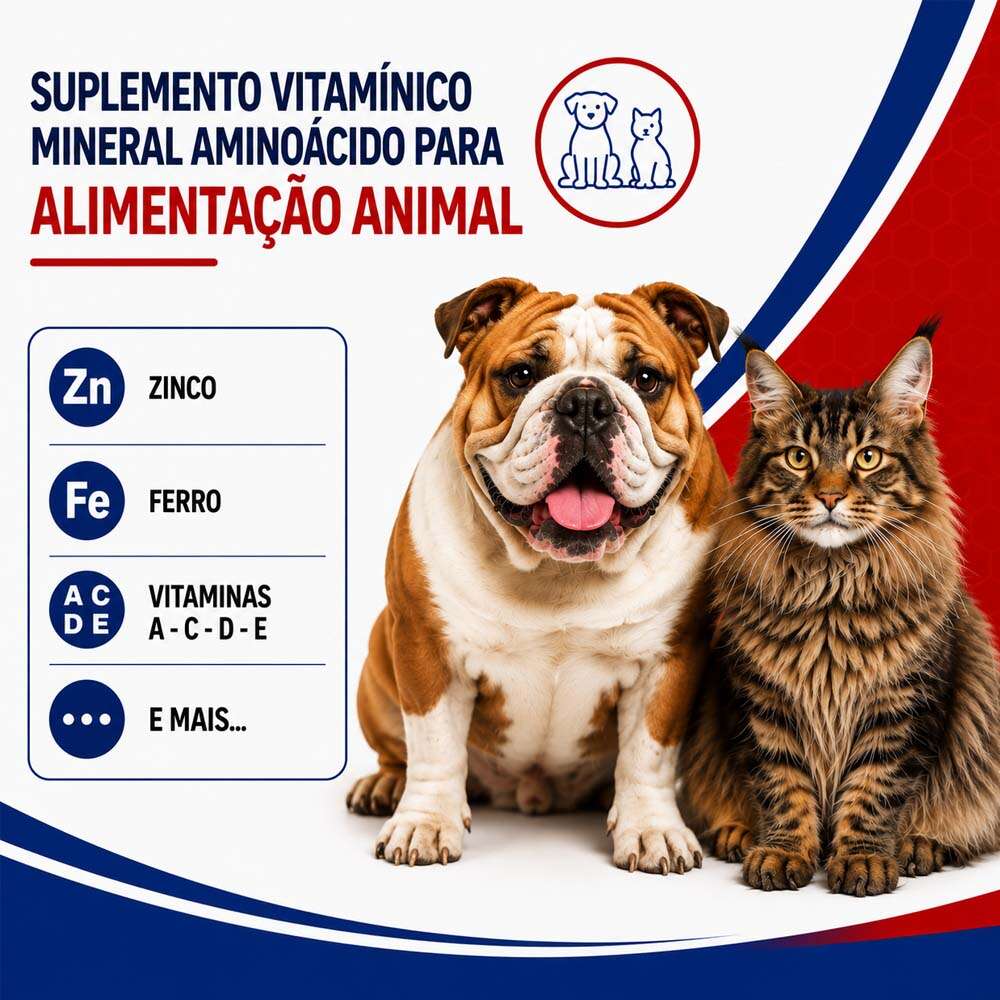 Suplemento Vitamínico Mineral Aminoácido Alivet Pronew - 50 g