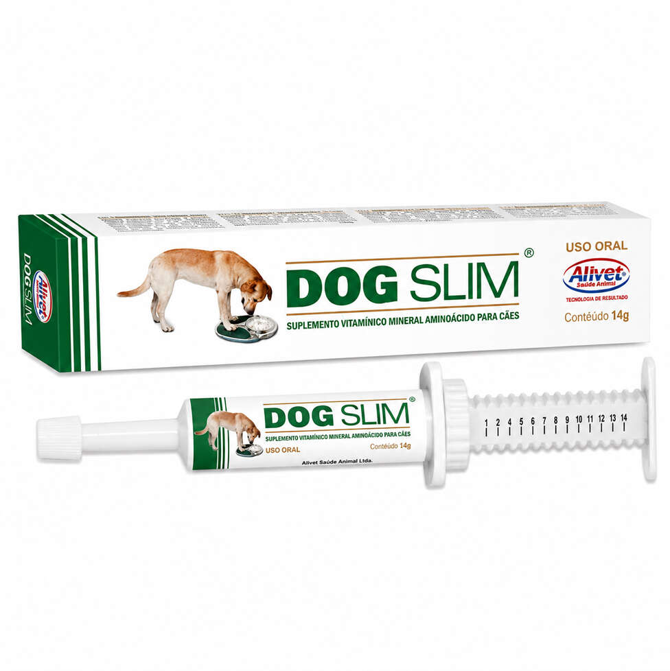 Suplemento Vitamínico Mineral Aminoácido Alivet Dog Slim Pasta - 14 g