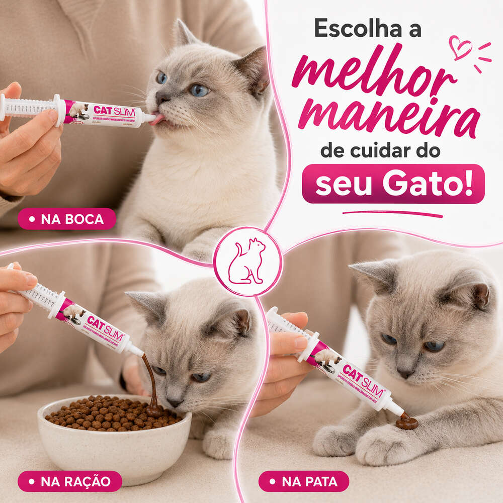 Suplemento Vitamínico Mineral Aminoácido Alivet Cat Slim Pasta - 14 g
