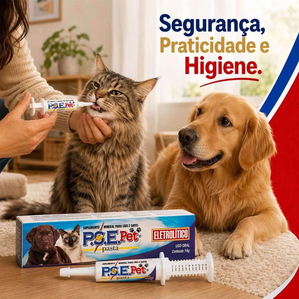 Suplemento Mineral Alivet P.S.E. Pet Pasta para Cães e Gatos - 14 g