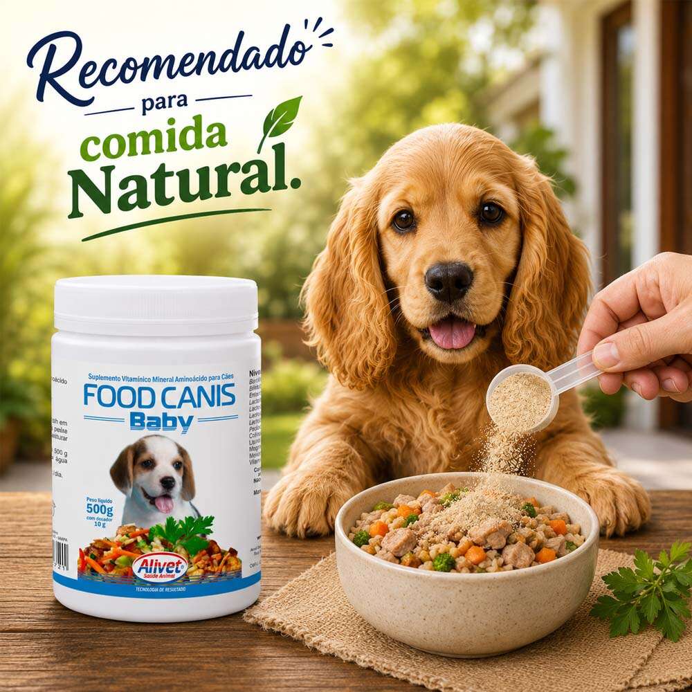 Suplemento Vitamínico Alivet Food Canis Baby para Cães Filhotes - 500 g