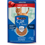 Ração Úmida Nestlé Purina Cat Chow Sachê Adultos Carne ao Molho - 85 g