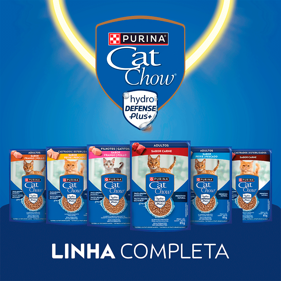 Ração Úmida Nestlé Purina Cat Chow Sachê Adultos Carne ao Molho - 85 g