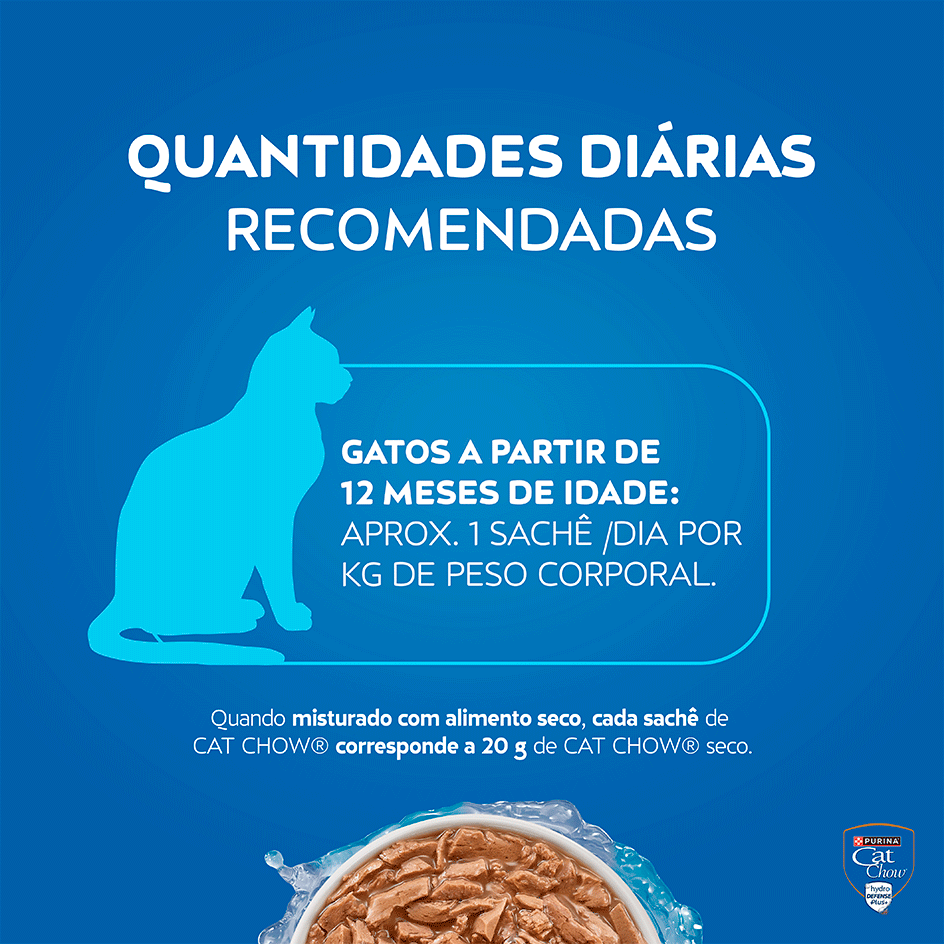 Ração Úmida Nestlé Purina Cat Chow Sachê Adultos Frango ao Molho - 85 g