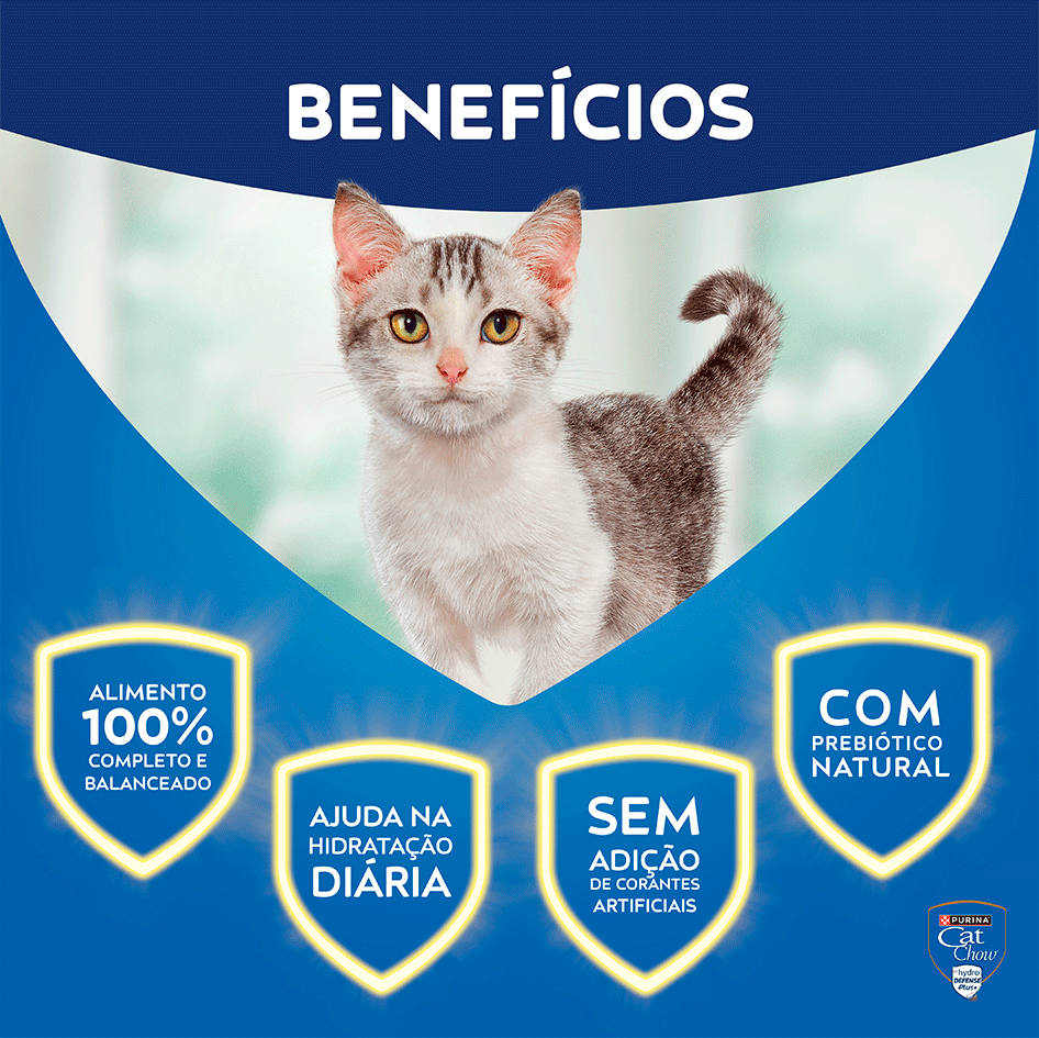 Ração Úmida Nestlé Purina Cat Chow Sachê Filhotes Frango ao Molho - 85 g