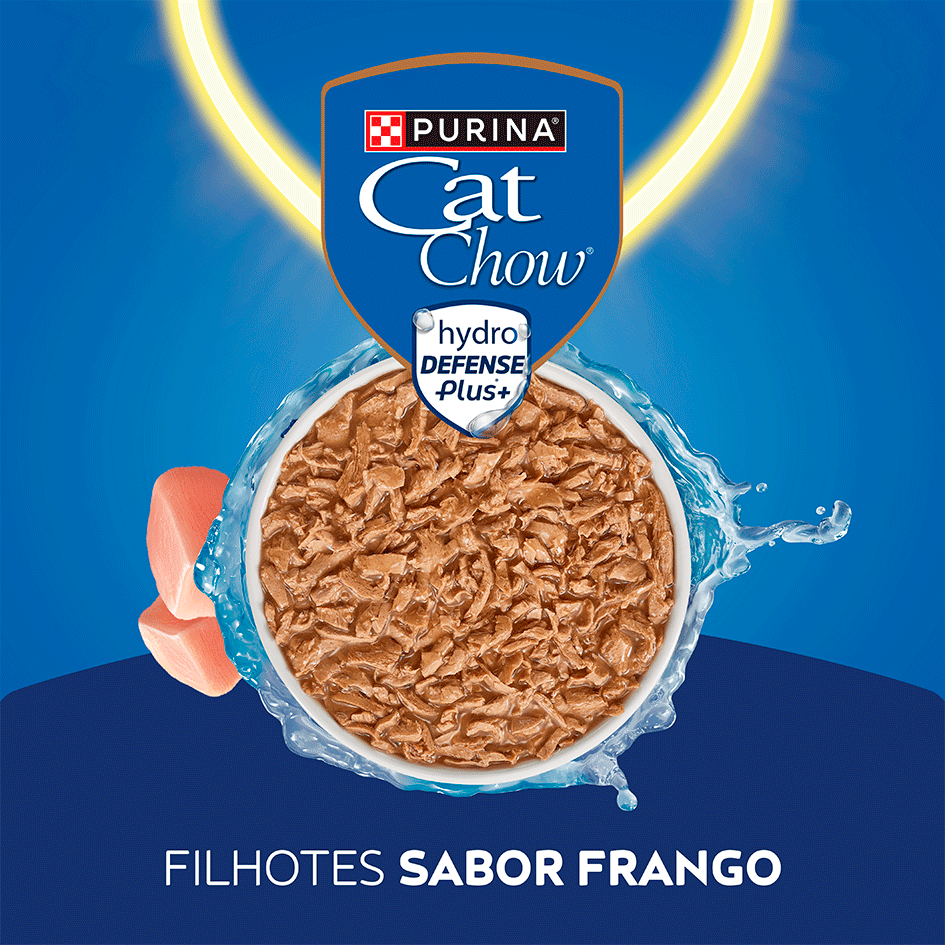 Ração Úmida Nestlé Purina Cat Chow Sachê Filhotes Frango ao Molho - 85 g