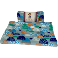 Cobertor Bichinho Chic Basic Azul Estampado para Cães e Gatos - Tam. M