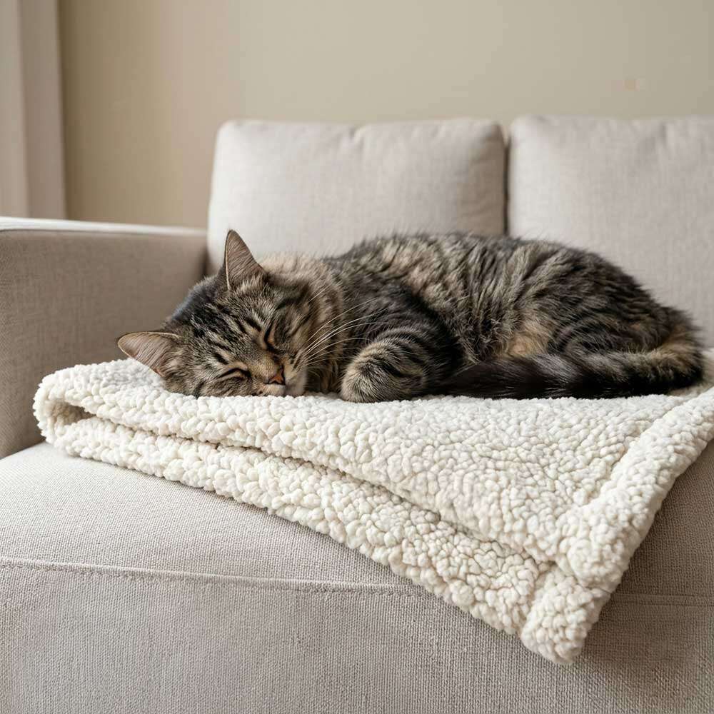 Manta Fofinha Gatton Carneirinho Extra Macia Creme para Cães e Gatos - Tam. Único
