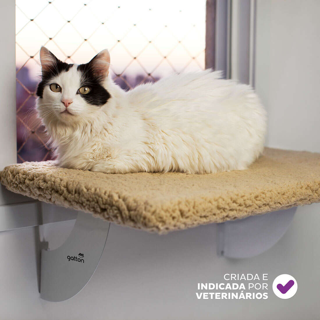 Cama de Janela Spacecat Lunar para Gatos - Tam. Único