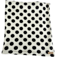 Cobertor Bichinho Chic Basic Preto Estampado para Cães e Gatos - Tam. M