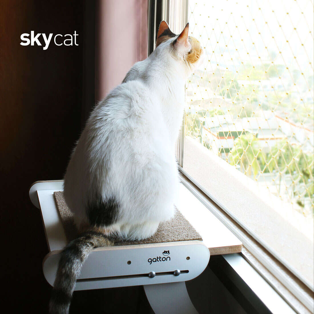 Cama Janeleira Gatton Sky Cat Branca para Gatos - Tam. Único