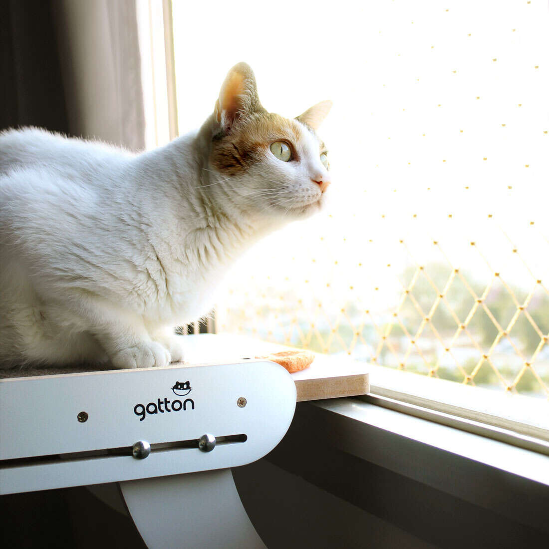 Cama Janeleira Gatton Sky Cat Branca para Gatos - Tam. Único