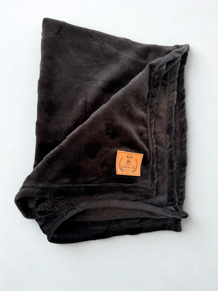 Cobertor Bichinho Chic Basic Preto para Cães e Gatos - Tam. M