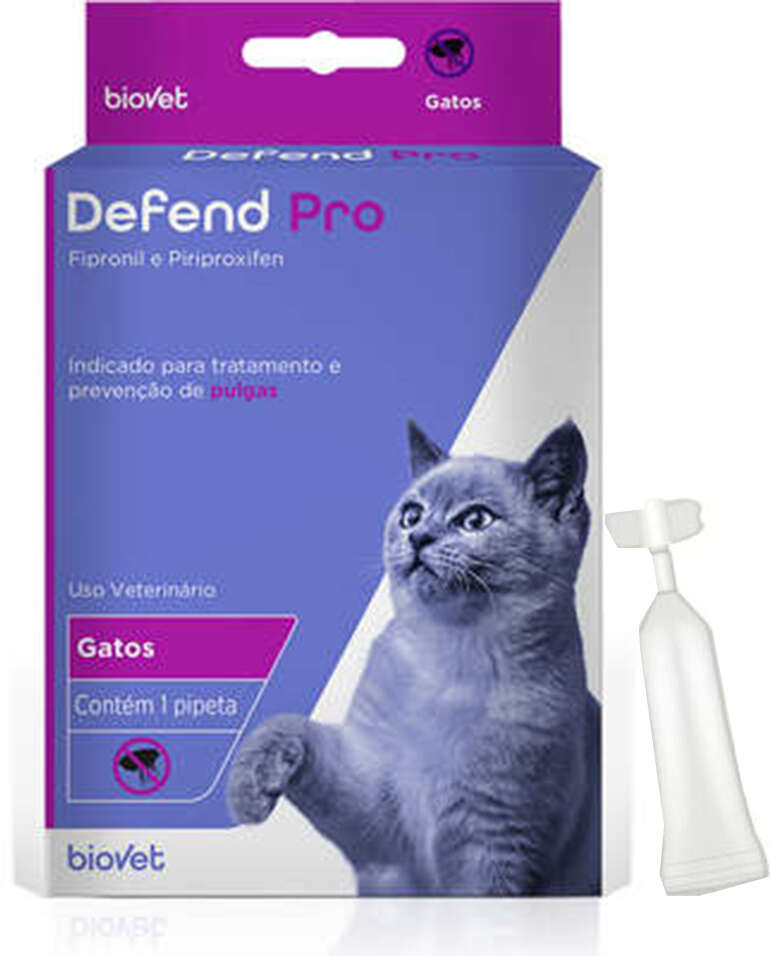Antipulgas Biovet Defend Pro para Gatos - 1 Pipeta