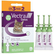 Antipulgas Ceva Vectra para Gatos até 10Kg - 3 Pipetas