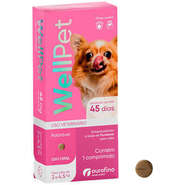 Antipulgas e Carrapatos WellPet 45 mg para Cães de 2 a 4,5Kg - 1 Comprimido