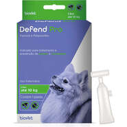 Antipulgas e Carrapatos Biovet Defend Pro para Cães até 10Kg - 1 Pipeta