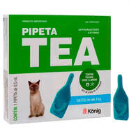 Antiparasitário Externo TEA Pipeta Até 4Kg 0,5 mL para Gatos - 1 Pipeta