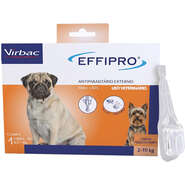 Antipulgas e Carrapatos Effipro 67 mg para Cães de 2 a 10Kg - 1 Pipeta