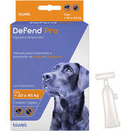 Antipulgas e Carrapatos Biovet Defend Pro para Cães de 20 a 40Kg - 1 Pipeta