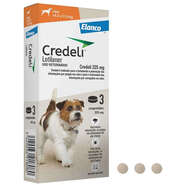 Antipulgas e Carrapatos Credeli 225 mg para Cães de 5,5 a 11Kg - 3 Comprimidos