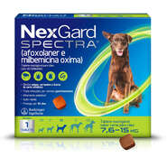 Antipulgas e Carrapatos NexGard Spectra 37,5 mg para Cães de 7,6 a 15Kg - 1 Comprimido