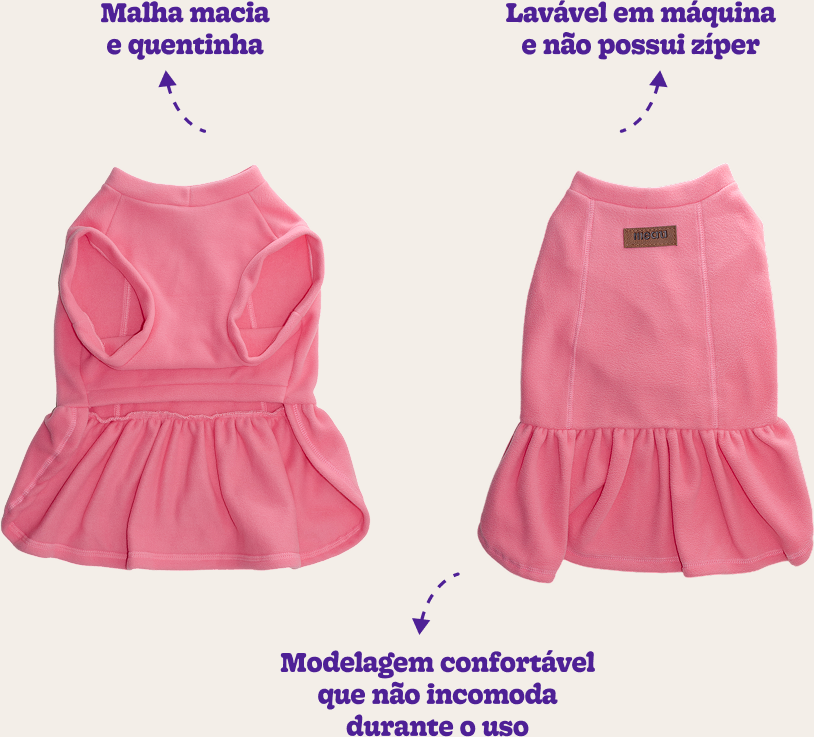 Vestido Meau Soft Rosa - Tam. 03