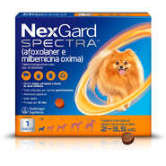 Antipulgas e Carrapatos NexGard Spectra 9,375 mg para Cães de 2 a 3,5Kg - 1 Comprimido