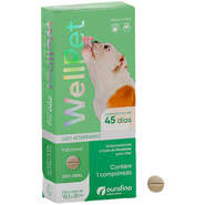Antipulgas e Carrapatos WellPet 200 mg para Cães de 10,1 a 20Kg - 1 Comprimido