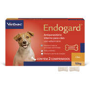 Vermífugo Virbac Endogard para Cães até 10Kg - 2 Comprimidos