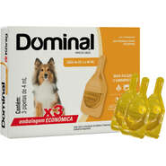 Antiparasitário Externo König Dominal 4 mL para Cães de 25,1 a 40Kg - 3 Pipetas