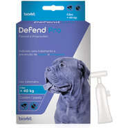 Antipulgas e Carrapatos Biovet Defend Pro para Cães de 40Kg - 1 Pipeta