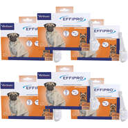 Kit Antipulgas e Carrapatos Virbac Effipro 0,67 mL - Cães de 2 até 10Kg - KIT