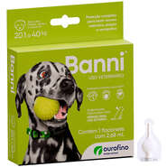 Antipulgas Banni 335 mg para Cães de 20,1 a 40Kg - 1 Pipeta