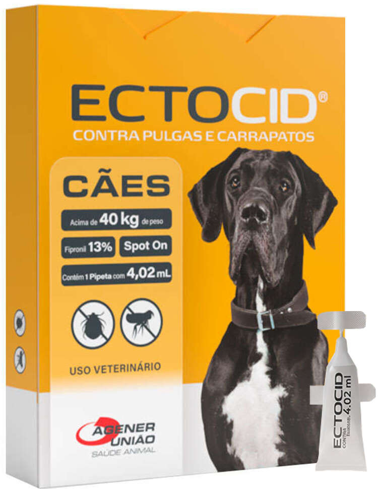 Antipulgas Agener Ectocid para Cães acima de 40Kg - 1 Pipeta