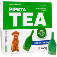 Antiparasitário Externo TEA Pipeta de 5,1 a 10Kg 1,3 mL para Cães - 1 Pipeta