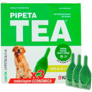 Antiparasitário Externo TEA Pipeta de 25,1 a 40Kg 5 mL para Cães - 3 Pipetas