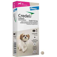 Antipulgas e Carrapatos Credeli 112,5 mg para Cães de 2,5 a 5,5Kg - 1 Comprimido