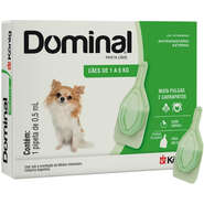 Antiparasitário Externo König Dominal 0,5 mL para Cães de 1 a 5Kg - 1 Pipeta